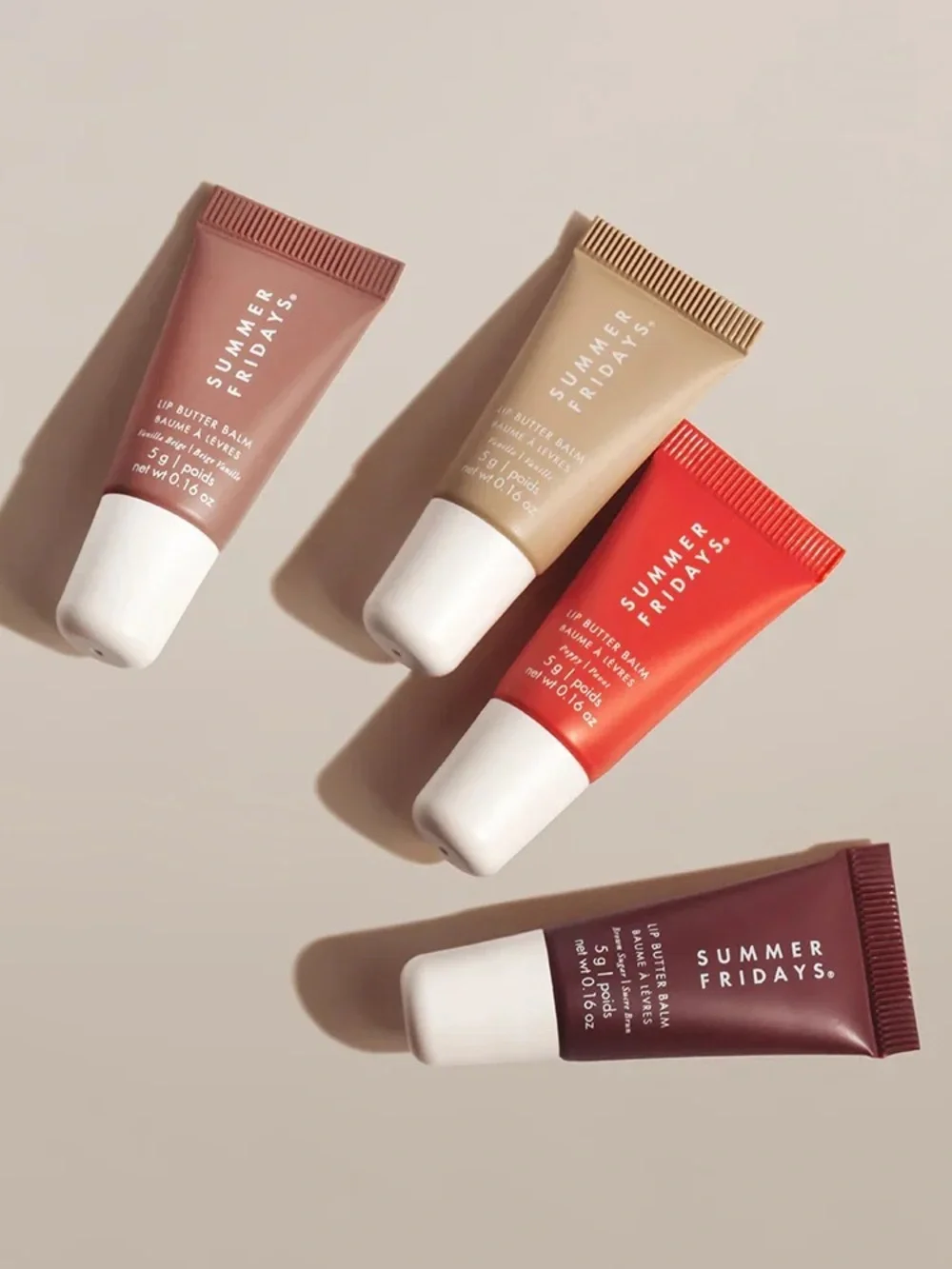 NEW🍨Summer Fridays🍨 The Mini Neutrals Lip Butter Balm Set (4 minis)